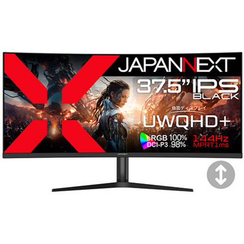ゲーミングディスプレイ　３７．５型／３８４０×１６００／ブラック　ＪＮ－ＩＢ３７５Ｃ１４４ＵＱＲ－Ｈ　■２営業日内届