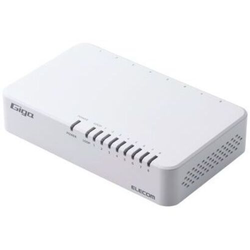 Ｇｉｇａ対応スイッチングＨｕｂ／８ポート／磁石付き／電源外付モデル／ホワイト　ＥＨＣ－Ｇ０８ＰＡ４－ＪＷ　■２営業日内届