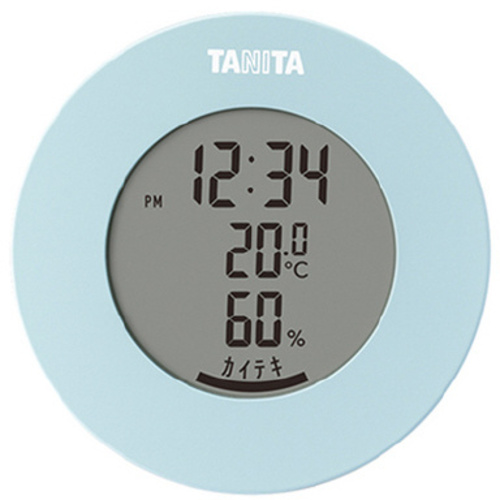 デジタル温湿度計　ライトブルー　ＴＴ－５８５ーＢＬ