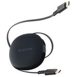 ＵＳＢ　Ｔｙｐｅ－Ｃケーブル／巻取／６０Ｗ／０．９ｍ／ブラック　ＭＰＡ－ＣＣＲＬＣ０９ＢＫ　■お取り寄せ品