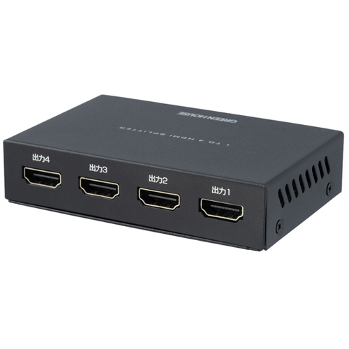 ＨＤＭＩスプリッタ　４Ｋ２Ｋ　４ポート　メタルブラック　ＧＨ－ＨＳＰＫ４Ｃ－ＢＫ　■お取り寄せ品