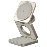 Ｍａｇ　３　Ｐｒｏ　Ｔｉｔａｎｉｕｍ　Ｑｉ２対応３－ｉｎ－１折りたたみ式トラベル充電ステーション　■お取り寄せ品