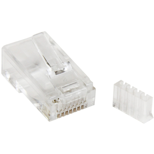 ＲＪ４５モジュラープラグ／５０個入り／ＣＡＴ６対応／ＬＡＮケーブル終端用／ソリッドワイヤー（単線）対応　■お取り寄せ品
