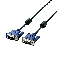 エレコム　Ｄ－ｓｕｂ１５ピン　ケーブル　１．５ｍ　黒　ＣＡＣ－１５ＢＫ／ＲＳ■２営業日内届