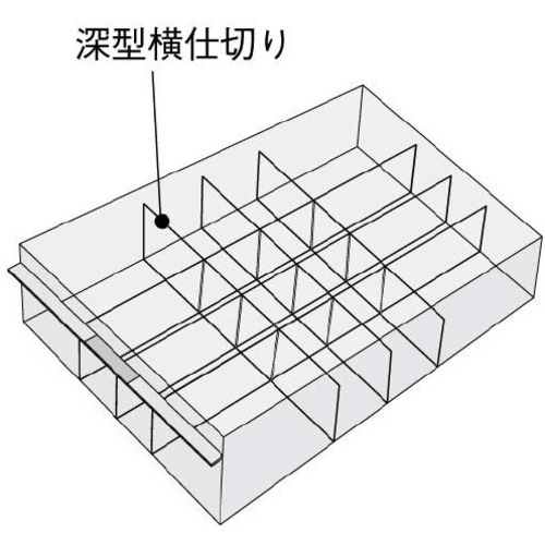レターケース＜ＵＮＩＦＥＥＬ＞仕切板　深型横仕切り