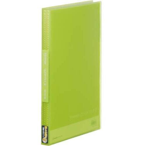 シンプリーズクリアーファイル　Ａ４縦４０Ｐ　透明黄緑８冊