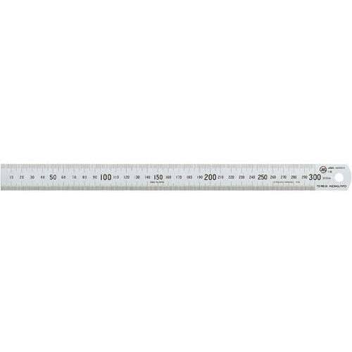 ステンレス直定規　ツヤ消しＣ型ＪＩＳ１級　３０ｃｍ