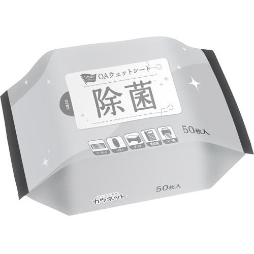 ＯＡウェットクリーナー　除菌タイプ　５０枚&times;２５
