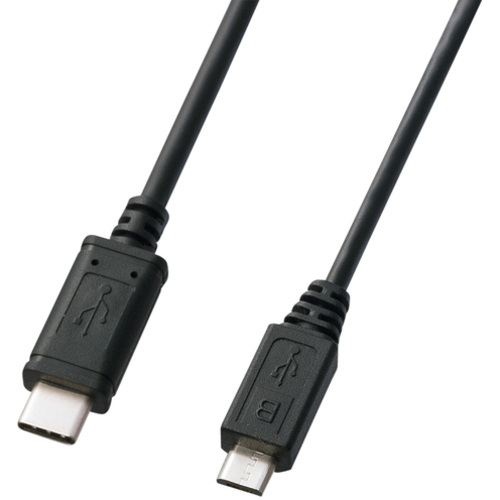 ＵＳＢ２．０　Ｔｙｐｅ　Ｃ－ｍｉｃｒｏＢケーブル（１ｍ・ブラック）　ＫＵ－ＣＭＣＢＰ３１０　■お取り寄せ品