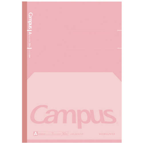 フラットが気持ちいいノートドット罫線Ａ罫ピンク５冊