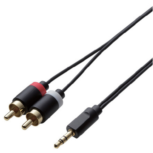 ３．５&phi;－ＲＣＡピンプラグ&times;２／ブラック／２．０ｍ