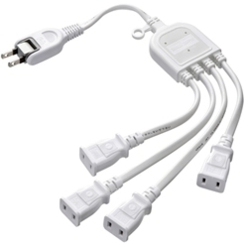 ＡＣアダプタ専用電源延長コード（４分岐・２Ｐ・４個口・ホワイト）　ＴＡＰ－ＥＸ４ＷＮ　■お取り寄せ品