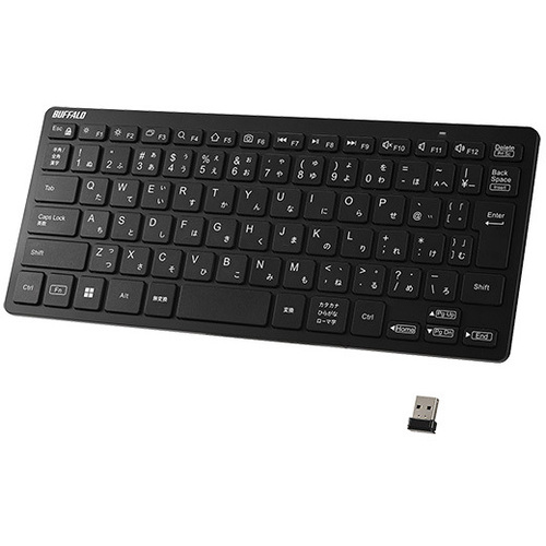 無線　ミニキーボード　日本語配列　ブラック　ＢＳＫＢＷ３５０ＢＫ　■お取り寄せ品