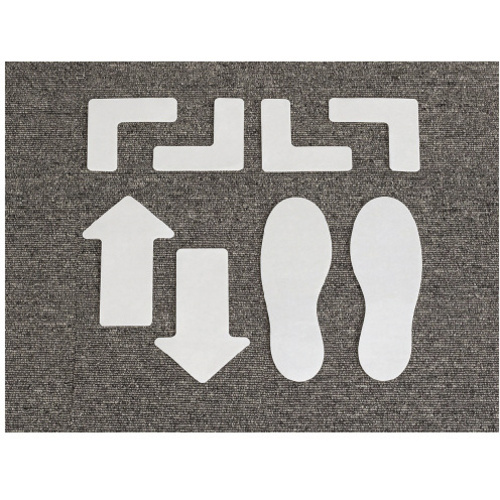 ｏｆｆｉｃｅサイン　矢印　白　２枚