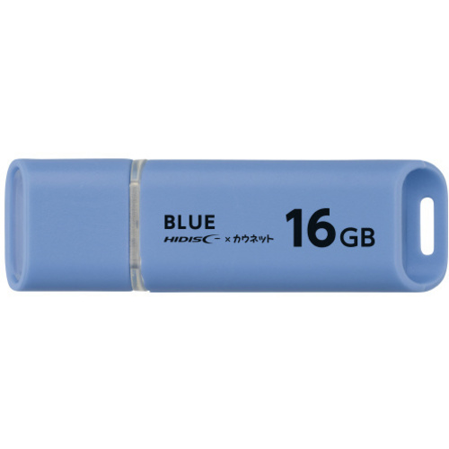 ＵＳＢメモリ　キャップ式　１６ＧＢ　ブルー&times;１０