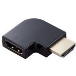 ＨＤＭＩ延長アダプター／Ｌ字右／ＡＦ－ＡＭ／スリムタイプ／ブラック　ＡＤ－ＨＤＡＡＢＳ０３ＢＫ　■お取り寄せ品