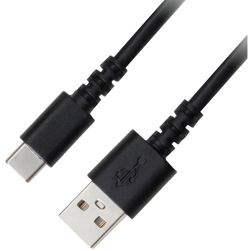 ＵＳＢ　Ｔｙｐｅ－Ａ　－　ＵＳＢ　Ｔｙｐｅ－Ｃ　充電／データ転送ケーブル　２ｍ　ブラック　■お取り寄せ品