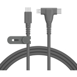 ＭＯＴＴＥＲＵ　２ｉｎ１シリコンケーブル　２ｍ　スモーキーブラック　ＭＯＴ－２ＩＮ１Ｇ２００－ＢＫ　■お取り寄せ品