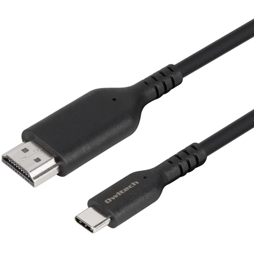 ＨＤＭＩケーブル／Ｃ　ｔｏ　ＨＤＭＩ／４Ｋ／２．５ｍ／ブラック　ＯＷＬ－ＣＢＣＭＨＤ０１２５－ＢＫ　■お取り寄せ品