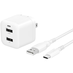 ＵＳＢ－Ｃケーブル同梱ＡＣ充電器　１．５ｍ　ホワイト　ＯＷＬ－ＡＣ１７ＷＡＡＣ１５－ＷＨ　■お取り寄せ品