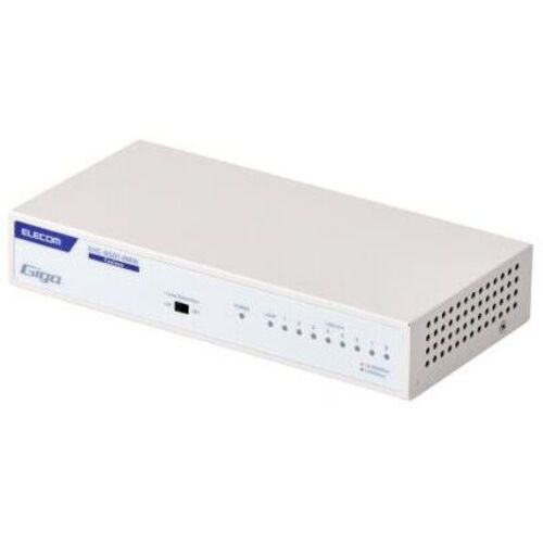 法人専用／Ｇｉｇａ対応スイッチングＨｕｂ／８ポート／金属筐体／磁石付き／電源内蔵モデル／ホワイト　■２営業日内届