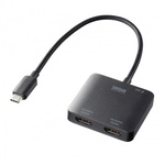 ＵＳＢ　Ｔｙｐｅ－Ｃ　－　ＨＤＭＩ変換アダプタ（２ポート／４Ｋ／ＰＤ対応）　ＡＤ－ＡＬＣＭＳＴ２ＨＤＰＤ　■お取り寄せ品