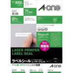 紙ラベル　レーザー用　９２面四辺余白角丸　１００枚