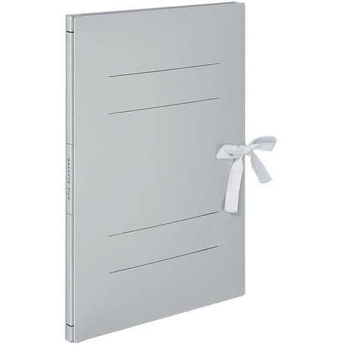 ガバットファイル活用タイプ紙製紐付Ａ４縦　灰１０冊