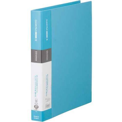 シンプリーズ　クリアファイル　差替　水　Ａ４　縦　背幅３６ｍｍ１０冊