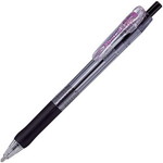 ノック式タプリクリップボールペン１．６ｍｍ黒１０本