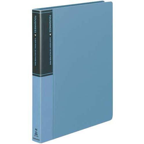 クリヤーブックタフネス替紙Ａ４背幅３３ｍｍ青&times;１０