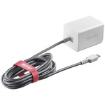２．４Ａ　ＵＳＢ急速充電器　ｍｉｃｒｏＵＳＢ急速ケーブル一体型タイプ　１．８ｍ　ホワイト　■２営業日内届