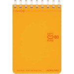 ソフトリングメモドット入Ｂ罫Ａ７　８０枚　橙１０冊