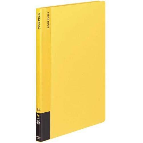 クリヤーブック固定式　Ａ４縦　２０Ｐ　黄　１０冊