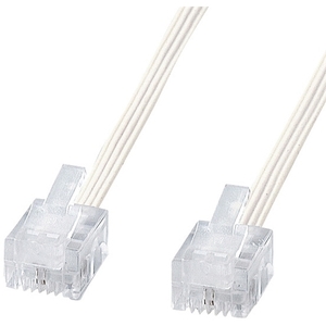 やわらかスリムケーブル（ホワイト・３ｍ）　ＴＥＬ－Ｓ２－３Ｎ２　■お取り寄せ品