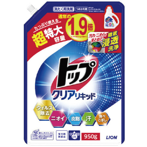 トップ　クリアリキッド　詰替　９５０Ｇ&times;６