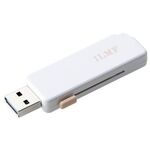 ＩＬＭＦ／ＵＳＢメモリー／ＵＳＢ５Ｇｂｐｓ対応／スライドシャッター式／３２ＧＢ／ホワイト　■お取り寄せ品