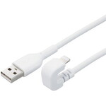 ＵＳＢ－Ａ　ｔｏ　Ｌｉｇｈｔｎｉｎｇケーブル／Ｕ字／なめらか／１．２ｍ／ホワイト　■お取り寄せ品