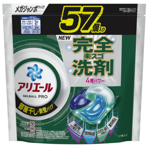 アリエールジェルボールプロ　部屋干し用　替５７個