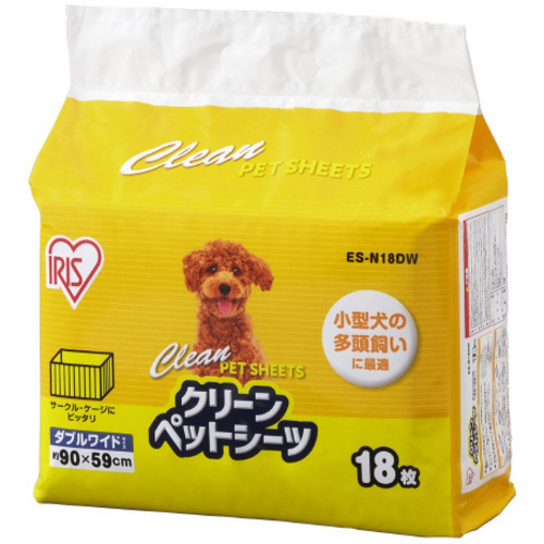 クリーンペットシーツ　ダブルワイド１８枚