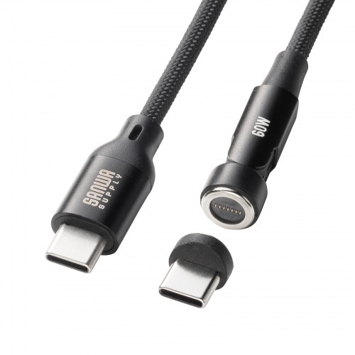 ＵＳＢ２．０　Ｔｙｐｅ－Ｃケーブル（マグネットコネクタ・５４０度回転・ＰＤ６０Ｗ・２ｍ）　■お取り寄せ品