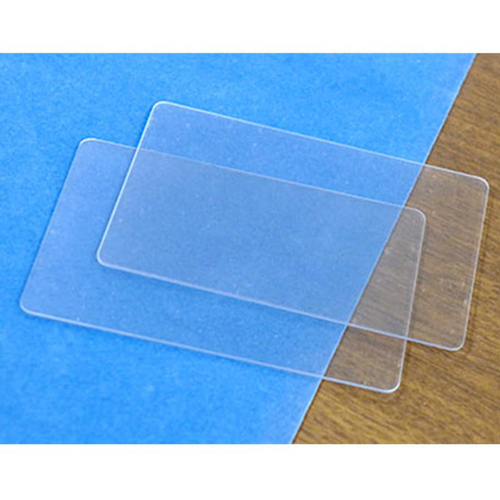 プラスチックカード（透明）　０．７６ｍｍ厚　１０００枚　ＩＤ－ＣＡＲＤ－ＣＬＥＡＲ　■お取り寄せ品