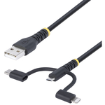 ＵＳＢ　２．０ケーブル／１ｍ／３－ｉｎ－１　ＲＬＴＣＵＢ１ＭＢＫ　■お取り寄せ品