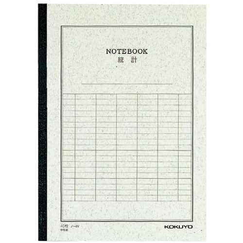 事務用ノート　統計ノートセミＢ５縦罫６本　４０枚