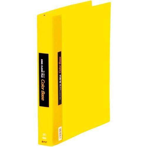 カラーベース差替式黄Ａ４縦背幅４０ｍｍ３０穴３冊