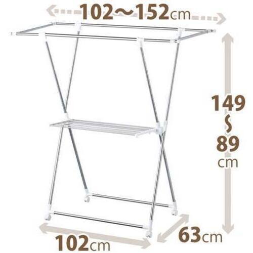 ポーリッシュ　伸縮式物干しＸ型　ＰＳ－０１