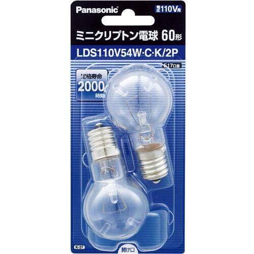 ミニクリプトン電球　６０Ｗ形　クリア　２個入&times;５