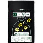 取り出しやすい低密度厚手ゴミ袋詰替用黒４５Ｌ&times;５