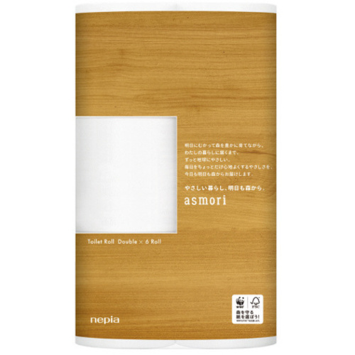 ａｓｍｏｒｉトイレットペーパーＤ６０ｍ　６個&times;８