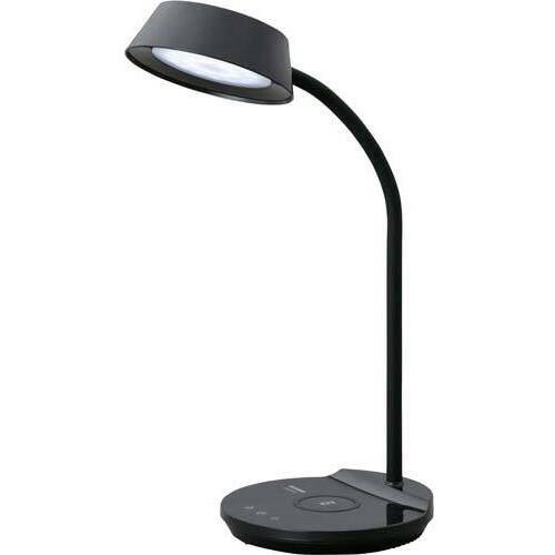 ＬＥＤデスクライト　Ｑｉ充電　調光・調色　ブラック